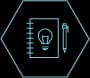 Lightbulb on notepad with pen icon representing custom design concepts for oxygen concentrator valves