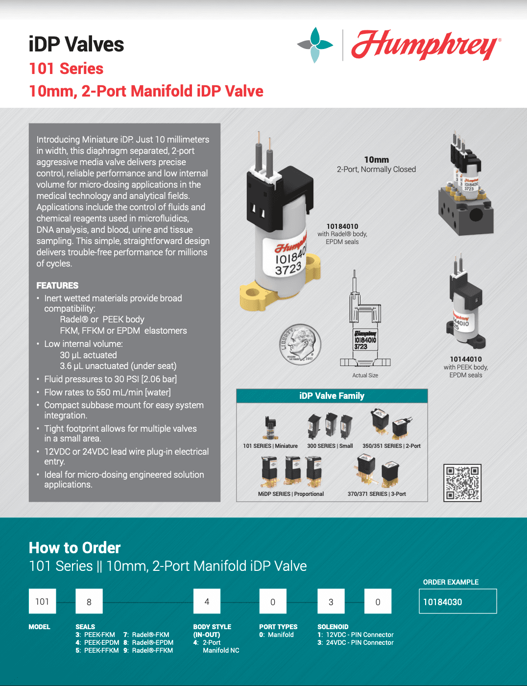 101 Series 10mm iDP Valve