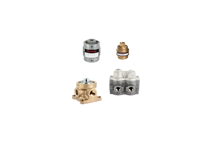 Small air piloted valves