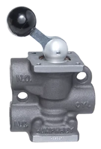 High Flow Detented Lever Poppet Valve